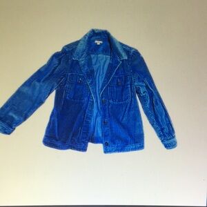 L.L. Bean Signature Blue Corduroy Jacket